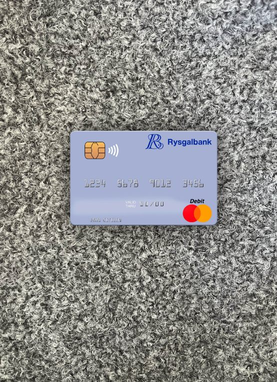 Download Turkmenistan Rysgal JSCB mastercard photolook front Photoshop template